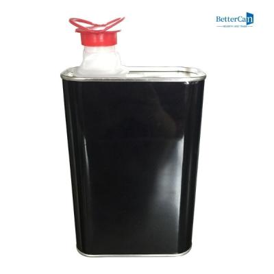 China ISO9001 Custom Engine Oil Tin Empty Square Paint Cans 1 Liter for sale