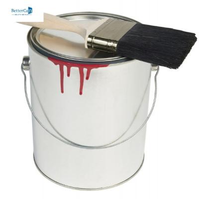 China Round 5 Litre Empty Paint Tins Industry Paint Container 1.3 Gallon Tin Buckets Bulk for sale