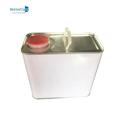 Chine Boîtes en fer blanc de peinture de 2 litres bidons de peinture vides de gallon pour emballer un produit chimique plus mince à vendre