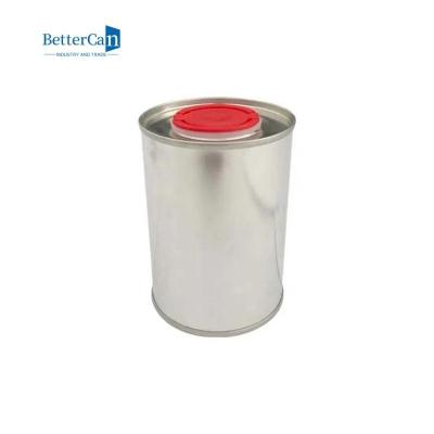 China 1L Paint Tin Can Manufacturer Top Sealed Round Metal Tins for sale