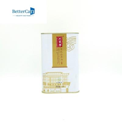 China Olive Oil Tin Can Packaging retangular lata vazia da pintura de 1 quarto com tampa à venda