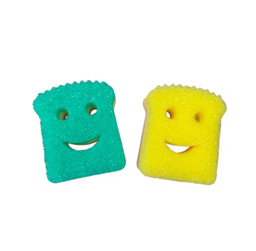Yellow-Green Composite Temperature-Sensitive Sponge close-up
