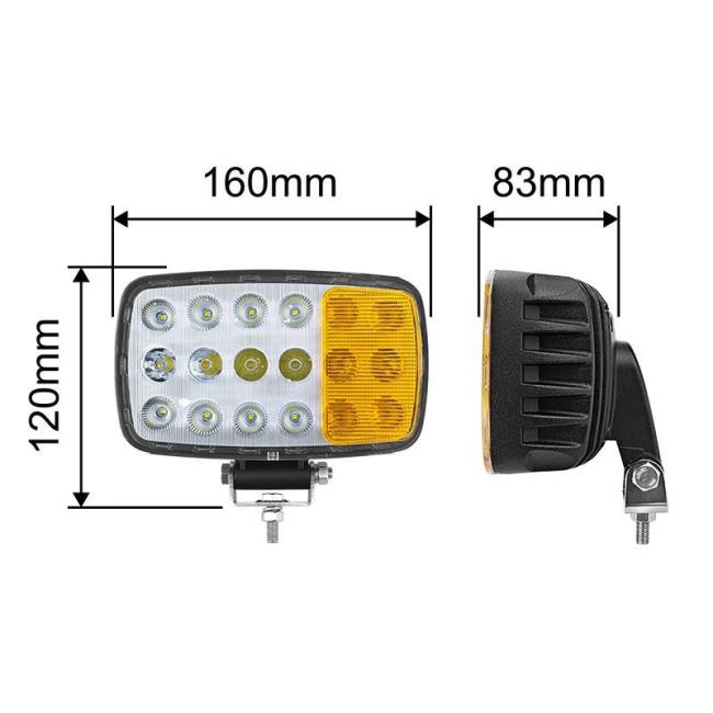 High Power Tractor Light 10-32V LED Headlight for Agriculture Machinery