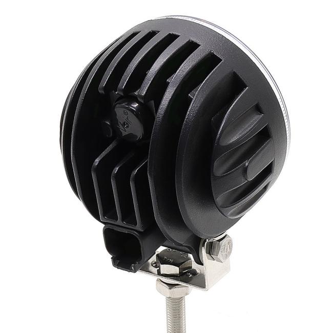 12W Round Flood Beam Tractor Light 10-36V LED Headlight for Agriculture Machinery