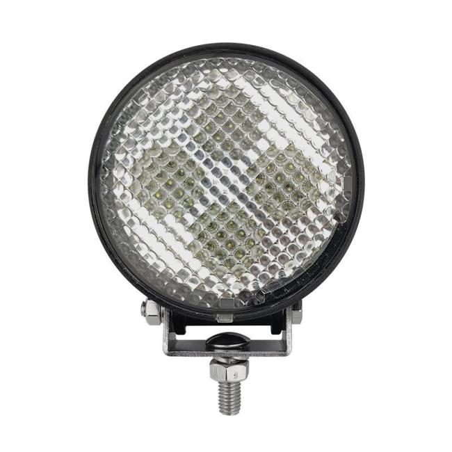 12W Round Flood Beam Tractor Light 10-36V LED Headlight for Agriculture Machinery