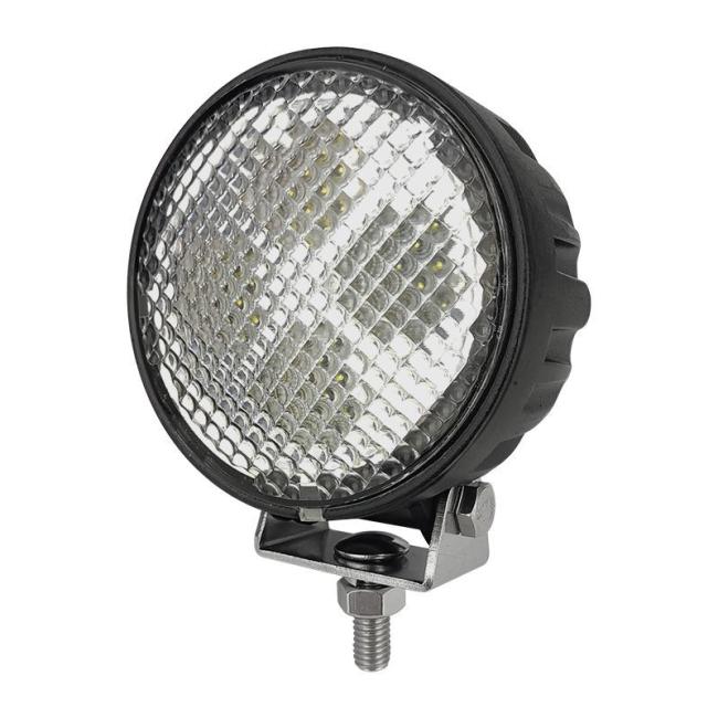 12W Round Flood Beam Tractor Light 10-36V LED Headlight for Agriculture Machinery