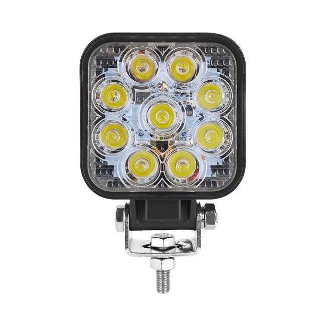 Mini 27W Forklift Truck LED Work Light Square Headlight China