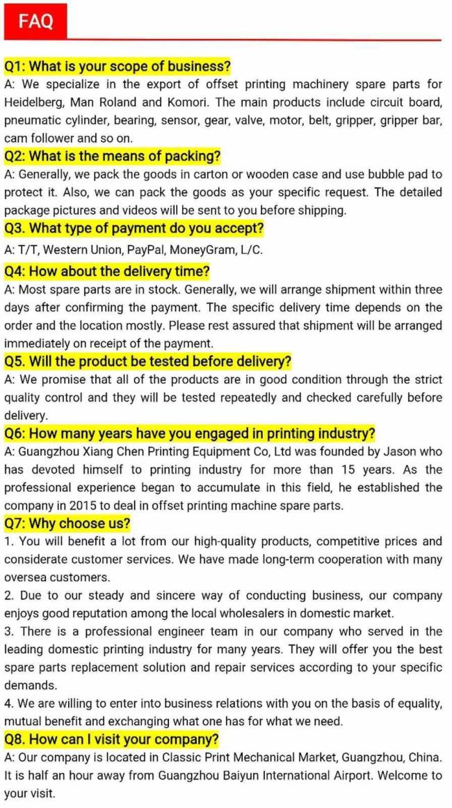 Company operations or product application