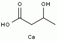 Chemical structure of Calcium 3-hydroxybutyrate