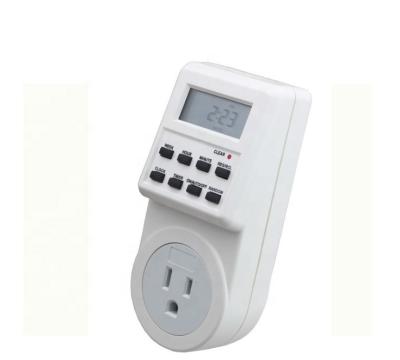 China New Plug-in Programmable Timer Switch Socket with Clock Summer Time Random Function for sale