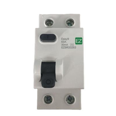 China Residual Current Circuit Breaker Kampa  EZ Easy9 electronic type two pole 25A 10mA 6ka RCCB for sale
