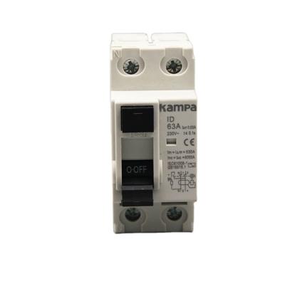 China Residual Current Circuit Breakers Kampa IID 2P 63A  Elcb Rccb High Quality for sale