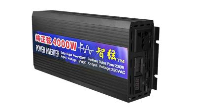 China Pure Sine Waveform Solar Inverter DC12V/24V/48V/60V to AC220V 4000W Micro Cars Inverter Converter for sale