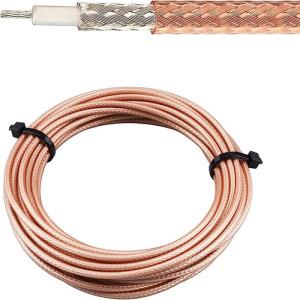 Quality FEP White RG316 Coaxial Cable Silver-Plated Copper Braid for sale