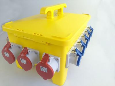 China 36 Ways Mobile Power Distribution Box With Industrial Plugs Sockets for sale