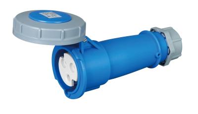 China IP 67 Water Resistant 	Industrial Socket Outlet Connector With Blue Cover for sale