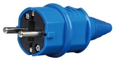 China 220 - 250 V 2 Pin Waterproof Connector Plug , 16A Waterproof Electrical Plugs for sale