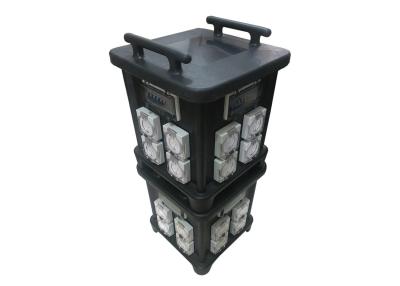 China 63 AMP Portable Industrial Socket Box IP66 Stackable With Inner Wiring for sale