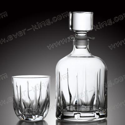 China Botella vacía de grabación en relieve del whisky del claro de ISO9001 750ml en venta