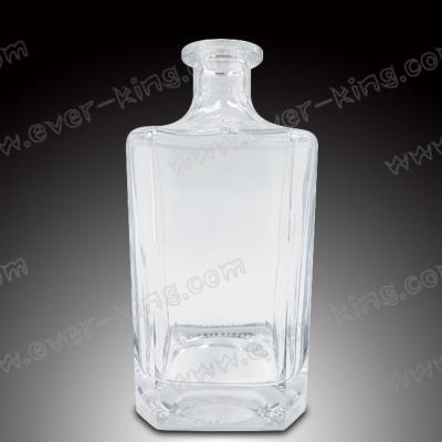 China Blanco botella bonita del Tequila de 1000 ml con los casquillos en venta