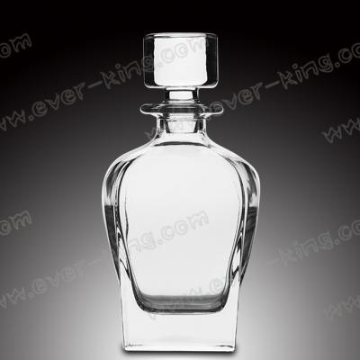 China Square Shaped empty 750ML Glass Tequila Bottles for sale
