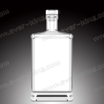 China Customization Screen Printing 375ML Glass Liquor Bottles for sale