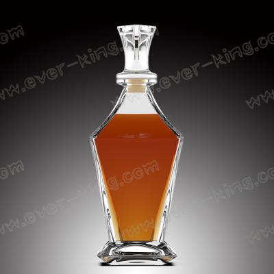 China Botella de vidrio formada torre del Tequila de Crystal White Flint 750ML en venta