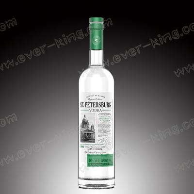 China Botella de vidrio superior adicional de Flint Silk Spirits Liquor Vodka en venta