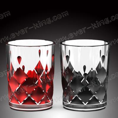 China Custom Wine Whisky Drinking Reusable Glass Cup Clear for sale