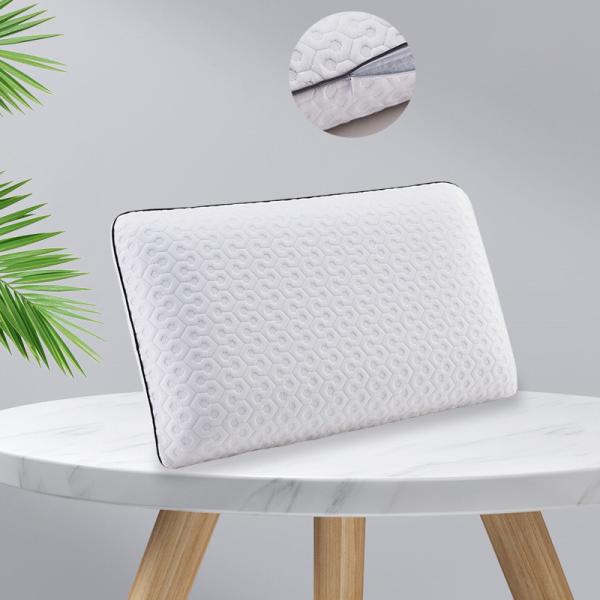 Quality Hypoallergenic Memory Foam Pillow with Knitted Fabric Cover and Multiple Size Options for sale