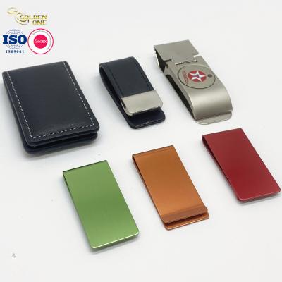 China Card Holder Metal Wallet Clip Men Engraved Logo Stainless Steel for sale