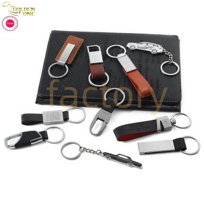 China K17 Personalized Leather Keychain , Western Leather Keychain Ring for sale