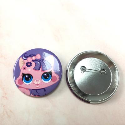China Hot  Sale  Advertising Blank Tin  Flower Lapel Pin Pin Back Button  Zinc Alloy Metal Button Pin à venda