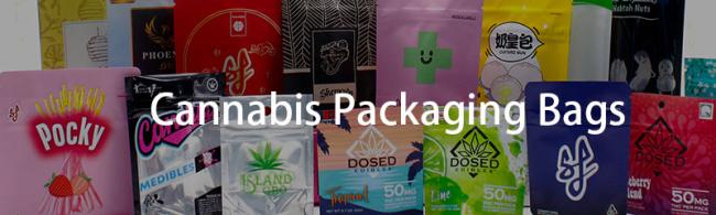 Custom Plastic Zipper Smell Proof Mylar Marijuana Weed Packaging Bags