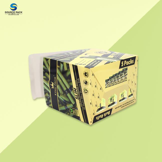 Custom Cigar Packaging Box Made of 350g/400g White Cardboard for High-End Cigars