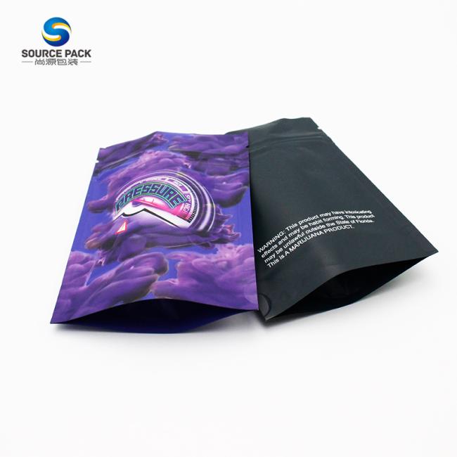 Hot Sell Matte Smell Proof Stand Up Doypack Smell Proof Reasealable Mylar Bags