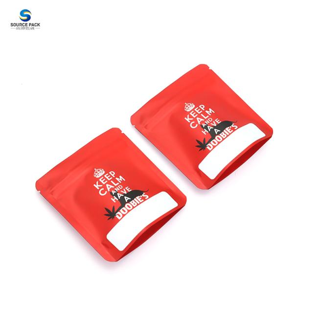 Custom Printing Resealable Smell Proof Stand Up Pouch Mylar Bag With Zipper