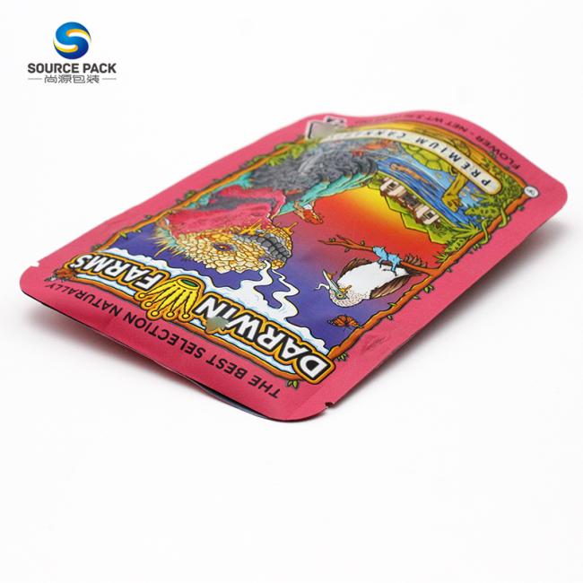 Customizable Weed Packaging Bag for 3.5g Capacity Material Structure Customized