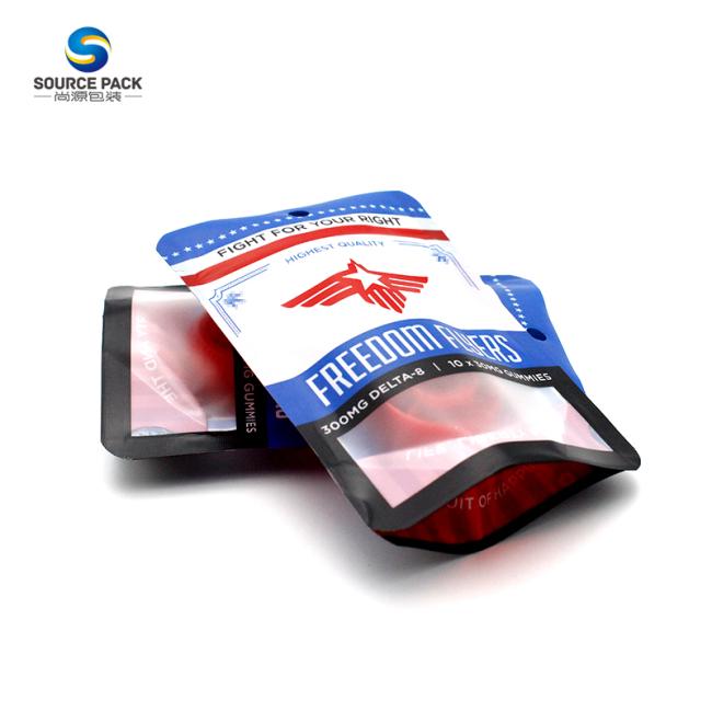 Resealable Ziplock Exit Edibles Gummies Packaging Smell Proof Mylar Bags Custom