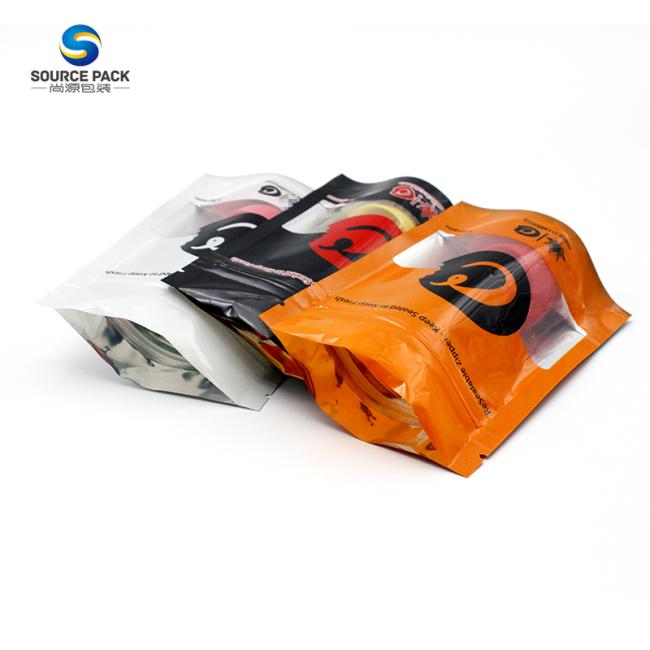 Custom Zipper Mylar Bags Cookie Food Smell Proof Edible Packaging Resealable
