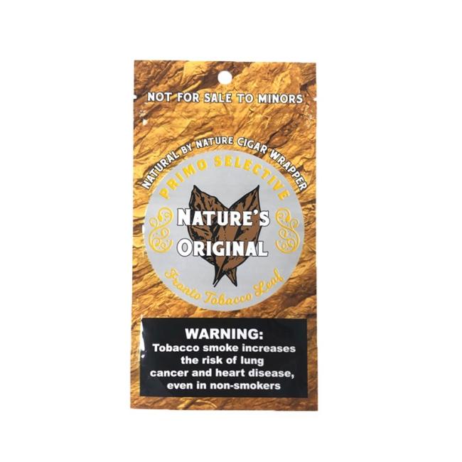 Custom Aluminum Foil Tobacco Leaf Packaging Bags With Zipper And Window