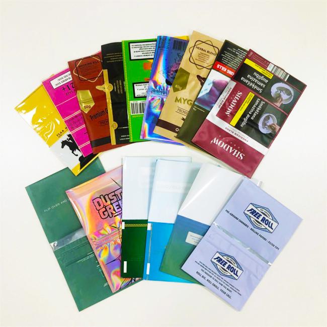 smoking package bag hand rolling tobacco zipper bag tobacco leaf packaging