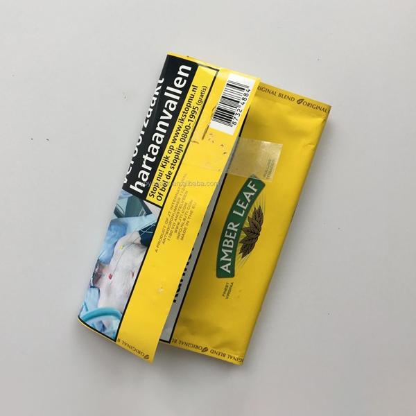 Customized Brand Label Herb Tobacco Leaf Packaging 50g Rolling Tobacco Pouch