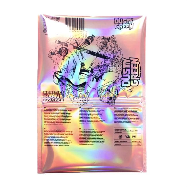 Customized Shinny Tobacco Weed Herb Packaging Bag Hologram Laser