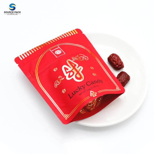 3.5g Stand Up Pouch Zipper Weed Packaging Bag For Edible Candy Gummy