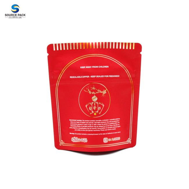 Wholesale Doypack Weed Packaging 3.5g Custom Printed Mylar Bag with Zipper