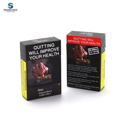 China 20 / 25 / 30 Cigarette Boxes Custom Empty Cigarette Pack Offset Printing Cardboard Box for sale