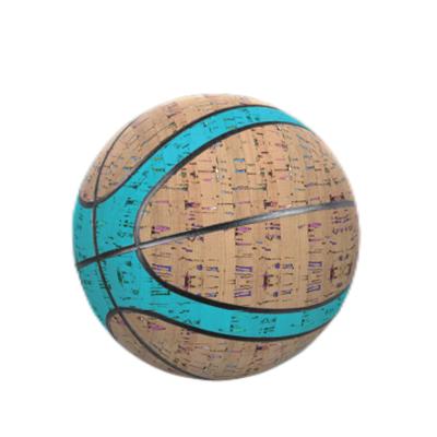 China Wearproof Anti Slip Cork Basketball For Playground 27.5 Inches for sale