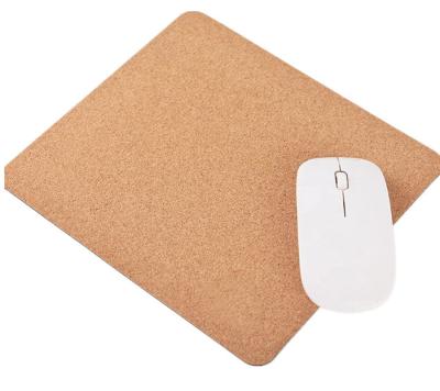 China Rectangular Office Cork Mouse Mat Mousepad 23x19cm 5mm Thickness for sale