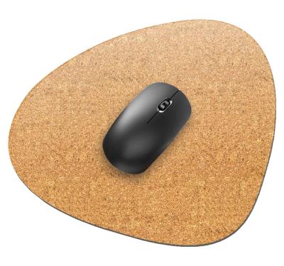 China 3mm 4mm Round Edge Cork Pads Cork Mouse Mat Oilproof Reduces Noise for sale
